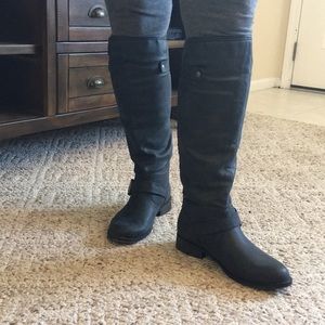 Madden Girl Cactuss Black Knee High Boots